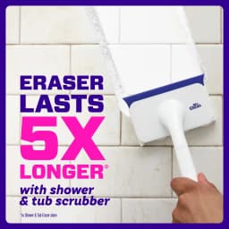 Mr. Clean Shower & Tub Scrubber, Starter Kit, 1 Scrubber & 2 Erasers - Thumbnail 6
