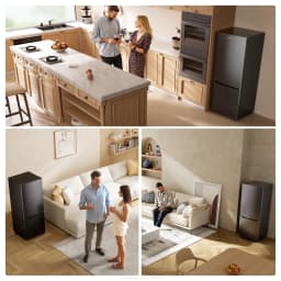 Upstreman 7.1 Cu.ft Bottom Freezer Refrigerator, 2 Door Kitchen Fridge Large Apartment Refrigerator Garage Ready Refrigerator, BM71 Black - Thumbnail 6