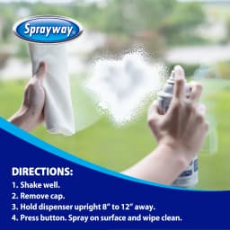 Sprayway Glass Cleaner Foaming Aerosol Spray, 19 oz, 2-Pack, Ammonia-Free, Streak-Free Shine - Thumbnail 5