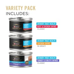 Purina Pro Plan Urinary Tract Health, Variety Pack, Wet Cat Food, 3 oz Cans, 12 Pack - Thumbnail 4