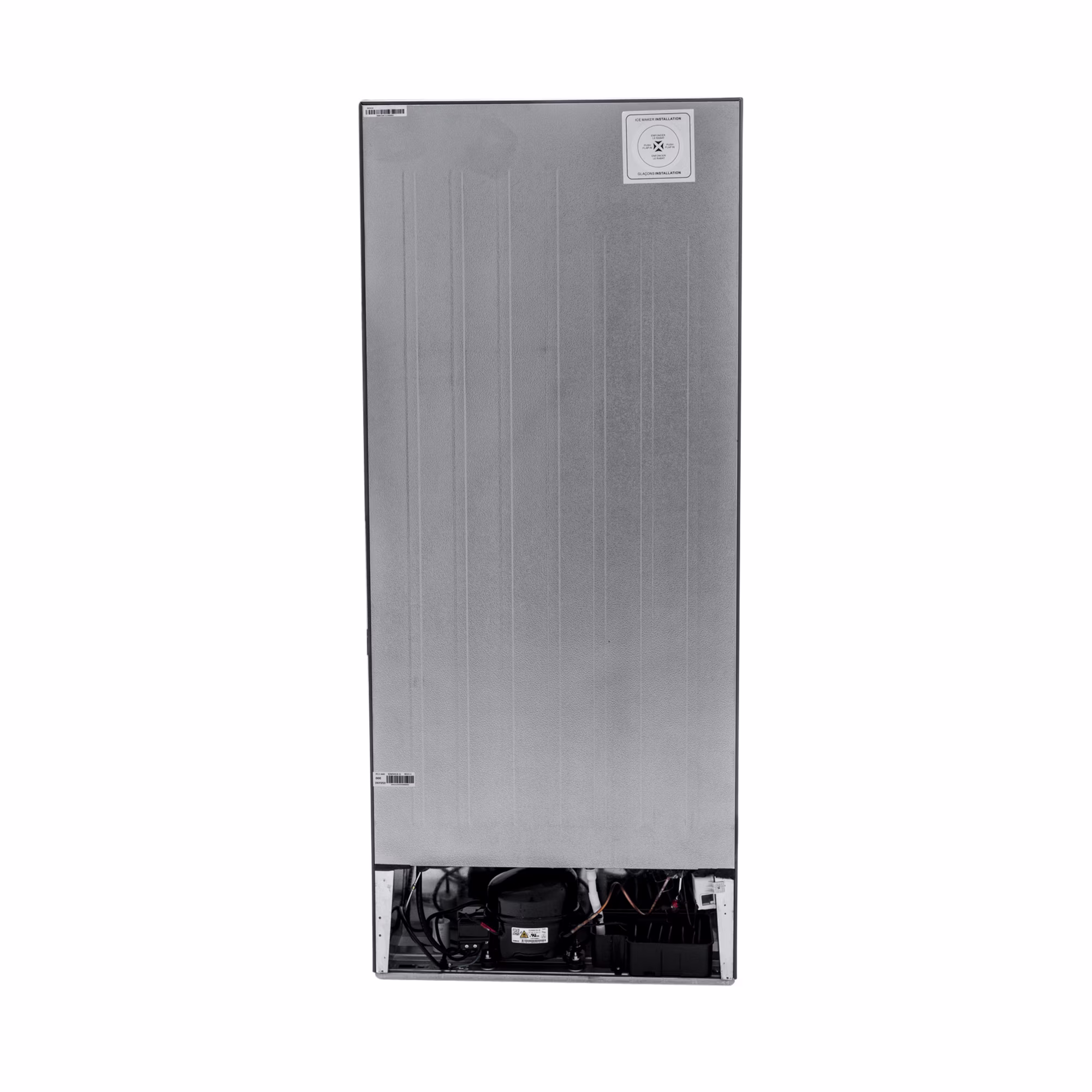 Magic Chef 17.6 Cu Ft Top-Mount Refrigerator in Platinum Steel - Thumbnail 6