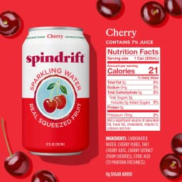 Refreshing Cherry Sparkling Water with Real Fruit Essence - Thumbnail 5