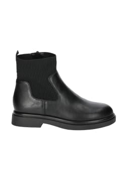 No Boundaries Women's Faux Leather and Knit Chelsea Boots - Thumbnail 2
