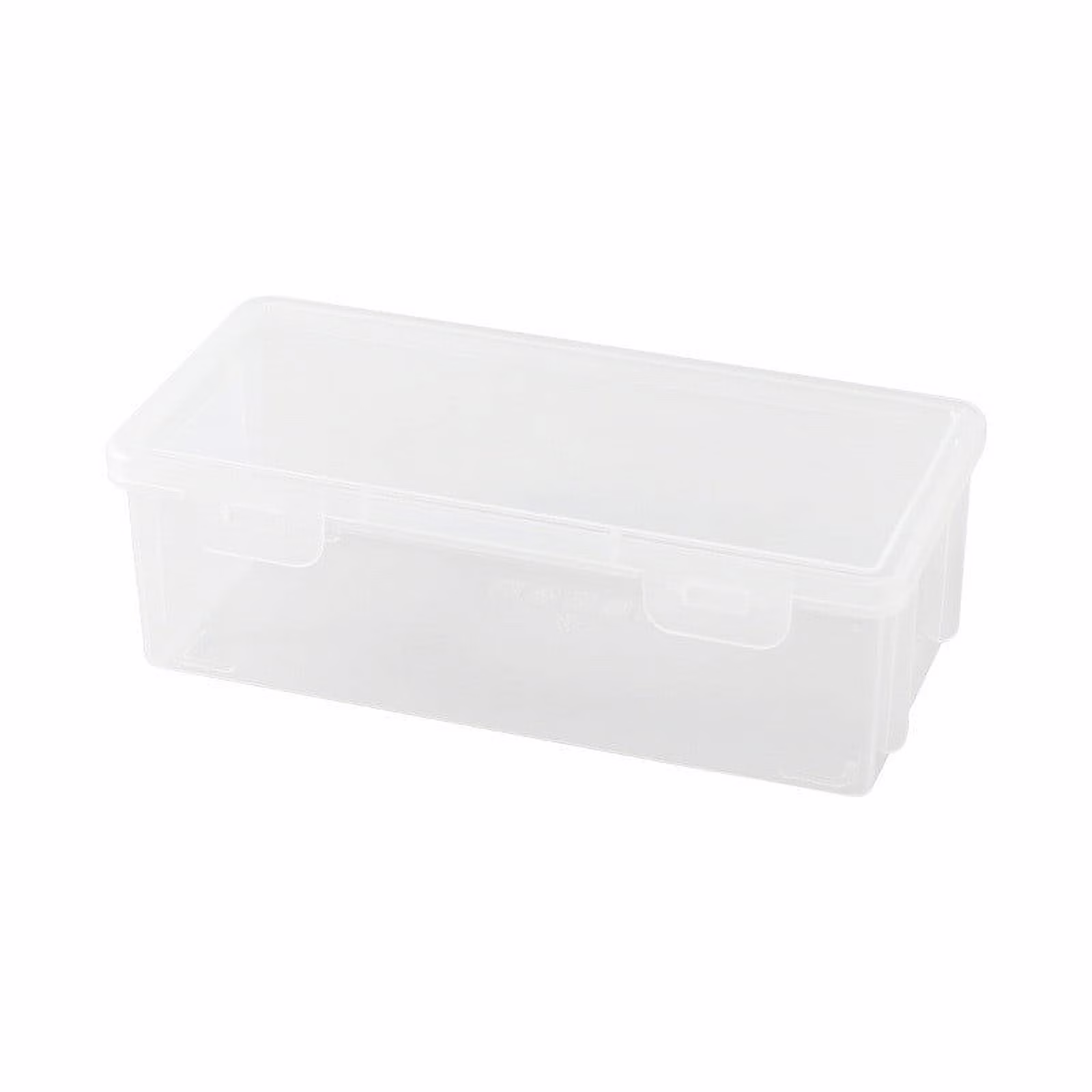 UALSRZL Extra Large Pencil Case, Clear Plastic Pencil Box with Snap Lid, Stackable Organizer for Pens, Markers, Crayons, Stickers & Arts Supplies - Thumbnail 2