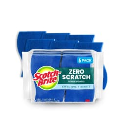 Scotch-Brite Zero Scratch, Non-Scratch, Cleaning Scrub Sponges, 6 Dish Sponges - Thumbnail 1