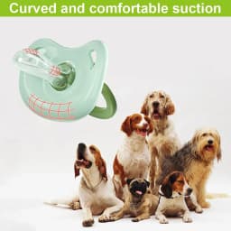3Pcs New Calming Dog Pacifier Chew Toy, Dog Chewing Pacifier, Pet Silicone Chew Toy for Small Dog Cats - Thumbnail 5