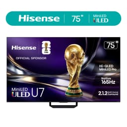 Hisense 75" U7 Mini-LED ULED 4K UHD Smart Google TV (75U7SG, 2026 Model) - Hi - QLED MiniLED , Native 165Hz, VRR 330 - Thumbnail 1