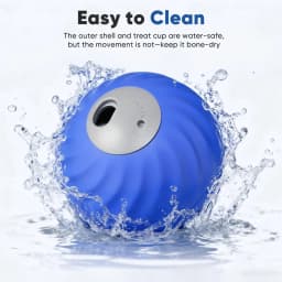Petbobi Automatic Rechargeable Interactive Dog Ball with Active Rolling Treat Dispensing for Small Medium Dogs, 2.87" Blue - Thumbnail 2