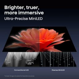 Hisense 100" U7 Mini-LED ULED 4K UHD Smart Google TV (100U7SG, 2026 Model) - Hi - QLED MiniLED , Native 165Hz, VRR 330 - Thumbnail 7