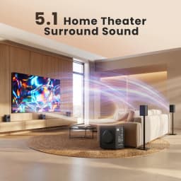 Surround Sound Systems Home Theater System - 800 Watts Peak Power 6.5" Subwoofer 5.1/2.1 Wired Stereo Speakers - Thumbnail 6