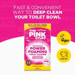 The Pink Stuff Miracle Power Foaming Toilet Cleaner, Self-Activating Formula - Thumbnail 4
