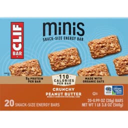 CLIF BAR Minis Crunchy Peanut Butter Flavor Snack-Size Energy Bars, 20ct - Thumbnail 12