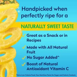 (8 pack) Dole Pineapple Slices in 100% Pineapple Juice, 20 oz Can - Thumbnail 3