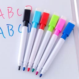 LKXGBMY Magnetic Dry Erase Markers with Eraser Cap, White Board Mini Dry erase Markers Bulk, Fine Point Tip White Board Markers for Teachers Office - Thumbnail 4