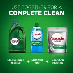 Cascade Complete Gel Dishwasher Detergent, Fresh Scent, 60 oz - Thumbnail 6