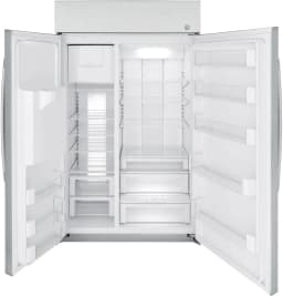 GE PSB48YSNSS 28.7 Cu. Ft. Built-In Side-by-Side Refrigerator With External Water Dispenser - Thumbnail 4