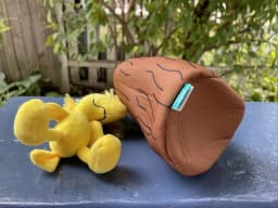 Peanuts Woodstock Stump Burrow - Squeaky/Crinkle Dog Play Toy - Thumbnail 4