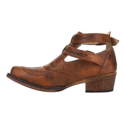 Roper Womens Willa Embroidery Snip Toe Cowboy Ankle Boots - Thumbnail 3