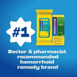 Preparation H Hemorrhoid Flushable Wipes with Witch Hazel for Skin Irritation Relief - 48 Count - Thumbnail 8