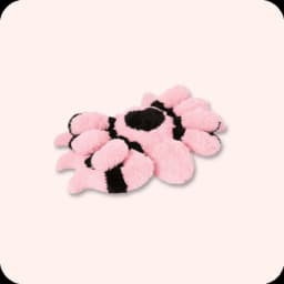 Black & Pink Spider Plush – Soft Decorative Novelty Plush for Sofa, Desk & Bedroom Décor - Thumbnail 2