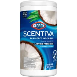 Clorox Scentiva Bleach-Free Cleaning Wipes, Coconut and Waterlily, 75 Count - Thumbnail 2