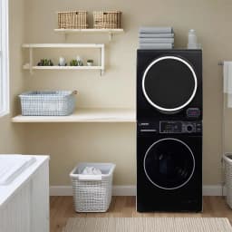 Equator 110V 1.6 cf Washer w/ Pet Cycle & 110V 3.5cf Vented Digital Sensor Dryer in Black - Thumbnail 2