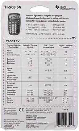 Texas Instruments TI-503 SV Standard Function Calculator, Black - Thumbnail 3