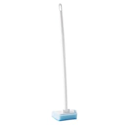 Hovilon Bathtub Scrubber with Long Handle，23'' Tub Tile Scrubber Brush Non Scratch Cleaning Brush Replaceable Scouring Pad for Shower Floor Wall Sink - Thumbnail 2
