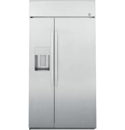 GE PSB42YSNSS 24.5 Cu.Ft. Built-In Side-by-Side Refrigerator with External Water Dispenser - Thumbnail 1