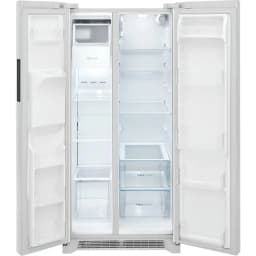 Frigidaire 223 Cu Ft Side-By-Side Refrigerator with Adjustable Storage and Ice Maker, White - Thumbnail 2