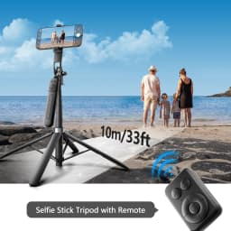 Tripod for iPhone, Phone Tripod & Selfie Stick for iPhone with Remote, 71" Extendable Portable Phone Tripod Stand, 360° Rotating Cell Phone Holder - Thumbnail 6
