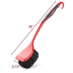 Libman High Power Red and Black Long Handle Scrub Brush 3.75 Inch Width - Thumbnail 16