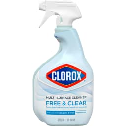 Clorox Free & Clear Multi Surface Cleaner, Spray Bottle, Fragrance Free, 32 fl oz - Thumbnail 2