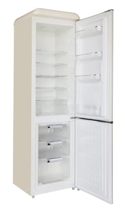 Frigidaire 9.0 Cu. ft. Bottom Mount Retro Refrigerator, Apartment Size Compact Fridge in Cream - Thumbnail 9