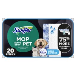 Swiffer Mop & Go Heavy Duty Pet Wet Refills, Odor Defense, 20 Count - Thumbnail 1