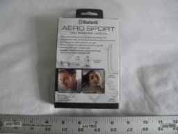 RHEA- (1) New Xtreme Bluetooth Aero Sport Wireless Earbuds White Mic Neck Strap Sports - Thumbnail 5