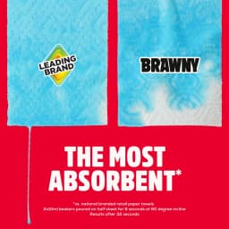 Brawny Tear-A-Square 3-Ply Paper Towels, 8 Triple Rolls, 114 Sheets per Roll - Thumbnail 5