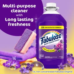 (2 pack) Fabuloso 2X Multi-Purpose Cleaner, No Rinse Floor Cleaner, Lavender Scent, 169 fl oz - Thumbnail 4