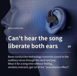 RHEA- Active Noise Cancellation Ipx5 Waterproof On-Ear Wireless Bone Conduction Sport - Thumbnail 4