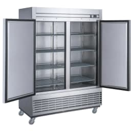 NSF 54'' Reach In Refrigerator 42 Cu.ft. Commercial 2-Door Upright Refrigerator in Stainless Steel - Thumbnail 10
