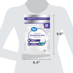 Great Value Premium Dishwasher Pacs, Fresh Scent, 26 Count - Thumbnail 11