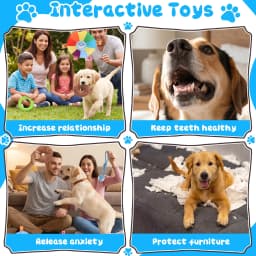 Yucurem Puppy Play Gym with Hammock & 9 Toys, Adjustable PVC Frame Indoor Jungle Gym with Bungee Straps for Small Dogs & Cats Interactive Toys - Thumbnail 3