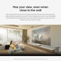 SAMSUNG 130-Inch Class LPU9D Series The Premiere Ultra Short Throw 4K AI Smart TV Triple Laser Projector for Home - Thumbnail 6