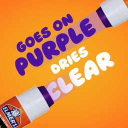 Elmer's Disappearing Purple School Glue Sticks, Washable, 2 Count - Thumbnail 2