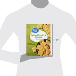 (2 pack) Great Value White Cheddar Cheese Crackers, 12.4 oz - Thumbnail 7