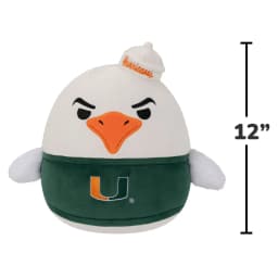 Squishmallows Original University of Miami 12-inch Sebastian the Ibis Plush - Child's Ultra Soft Plush Toy - Thumbnail 2