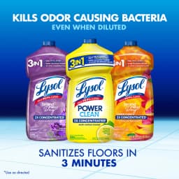 Lysol All Purpose Cleaner, Multi-Surface Disinfectant Floor Cleaner for Mopping Solution, for Bathroom & Kitchen, Mango & Hibiscus, 28 fl oz - Thumbnail 2