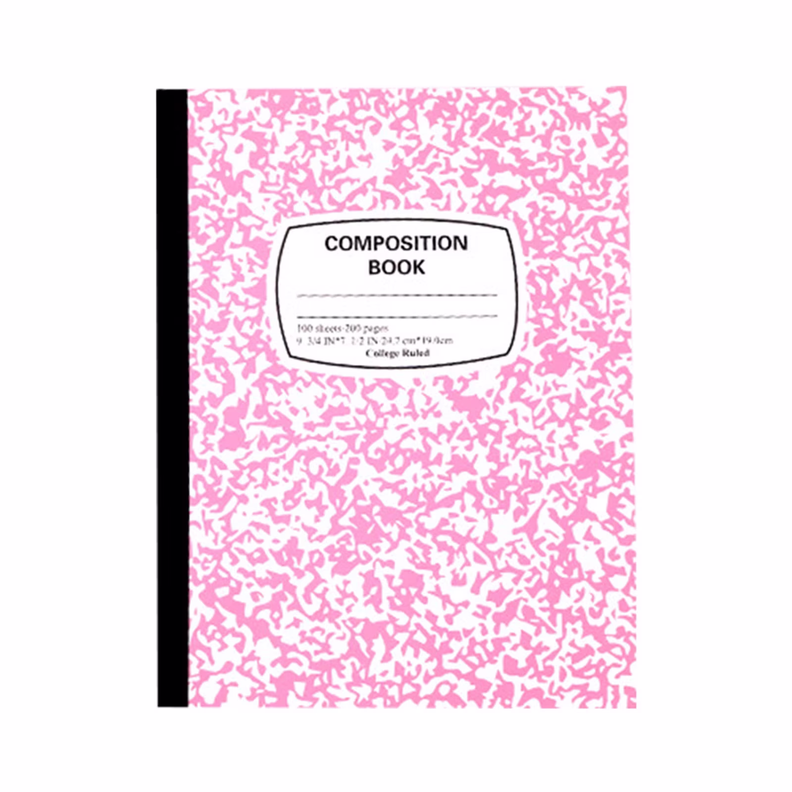 Composition Notebook 1 Pack Wide Ruled 100 Sheets Marble Cover 9.75x7.5in Sewn Binding - Thumbnail 1