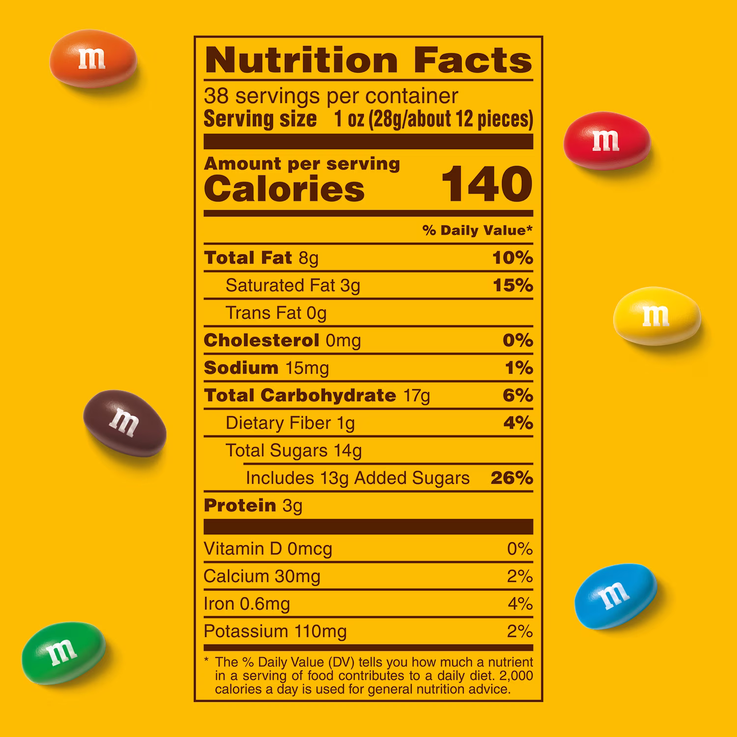 M&M'S Peanut Chocolate Movie Night Candy, Party Size Bag, 38 oz - Thumbnail 8