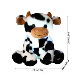 PATLOLLAV Plush Cow Toy,Glowing Little Cow Stuffed Animal,Cattle Soft Stuffed Animal Doll,Cute Birthday Gifts for Boys Girls Kids Toddlers,Best Gift - Thumbnail 3